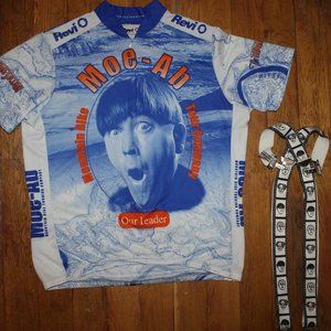 Vintage 3 Stooges Cycling Jersey L/XL + 1992 Suspenders